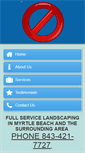 Mobile Screenshot of myrtlebeachgrassbusters.com